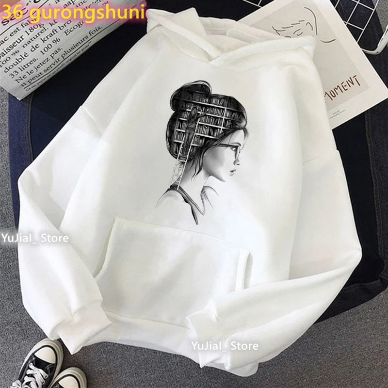 Love Reading Book Girl Printed Hoodies Women'S Clothing Funny Melanin Sweatshirt Femme Harajuku Kawaii Oshum Vibes Tracksuit new men s t shirt set 3d fierce lion printed tracksuit t shirt shorts suit men s sportswear t shirt top summer set men clothing