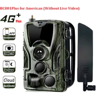 Free APP Cloud Service 4G Trail Camera 4K Live Broadcast Wildlife Hunting Surveillance Cellular Wireless Cameras HC801Plus 30MP 1
