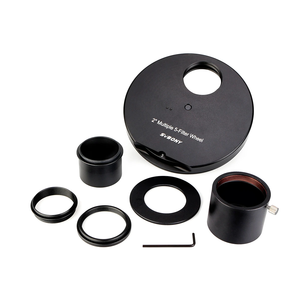 Svbony SV133 Teleskop-Filterrad 1,25/2 Zoll Metallfilter 5 Positionen für Teleskopokular für astronomische Teleskope – Detail 16