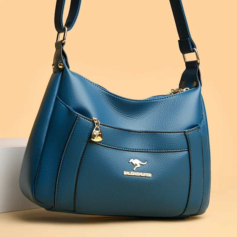 

Women's bag 2023 new women's shoulder bag soft leather large capacity crossbody bag