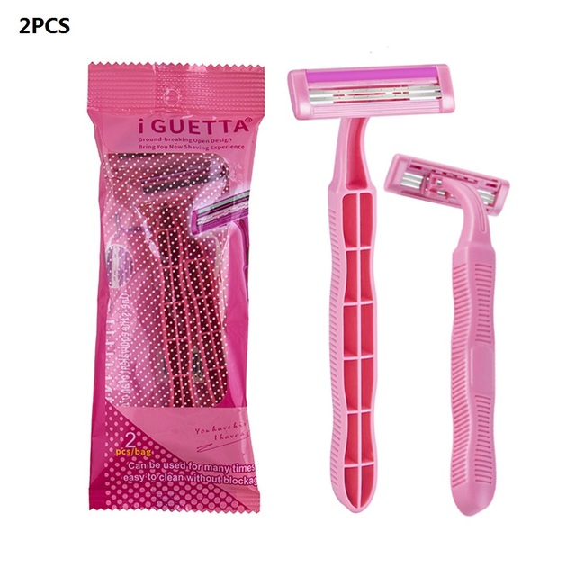 Travel Double Layer Blades Razors Shaving Convenient Hotels Carry Disposable Razors Skin Facial Manual Safe Shaver
