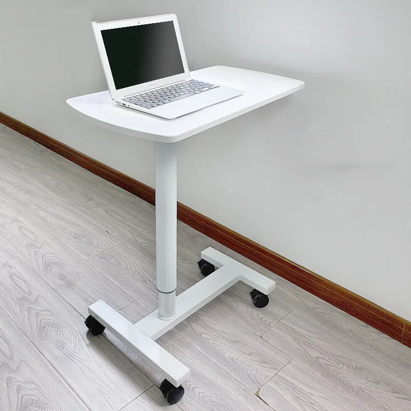 Office Holder Wheels Computer Table Study Adjustable Standing Work Desk Manicure Bed Side Coffee Escritorio Furniture OA50CD