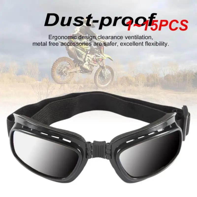 

1~15PCS Anti Glare UV Protection Cycling Glasses Ski Goggles Motorcycle Glasses Windproof Dustproof Motocross Sunglasses Sports