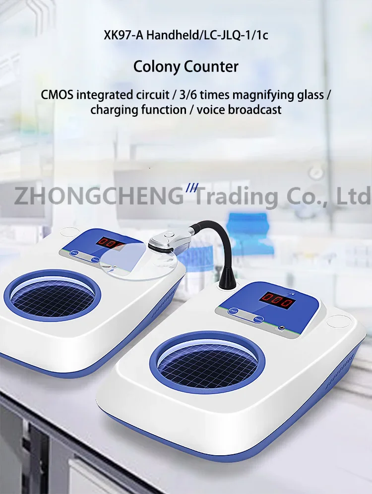 220v New Colony Counter XK-97A Semi-automatic Bacteria Tester Electronic Digital