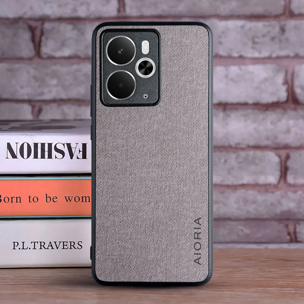 Luxury Textile Leather Soft Phone Case Cover