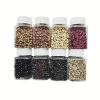 1 Bottle 4.5mm*2.5mm*3mm Silicone Micro Ring/Link/Bead Hair Extensions Tools 12 Colors Optional 2