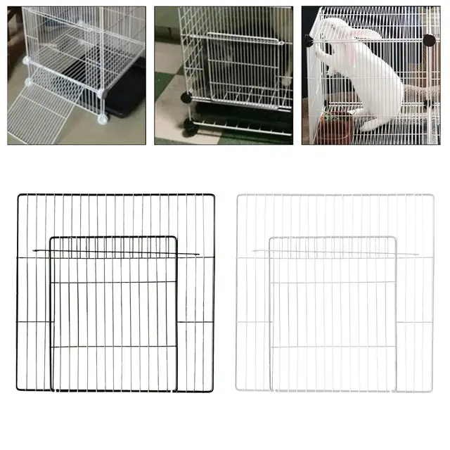 Expandable Metal Pet Fence Panels - DIY Cage For Rabbits, Guinea Pigs & Turtles