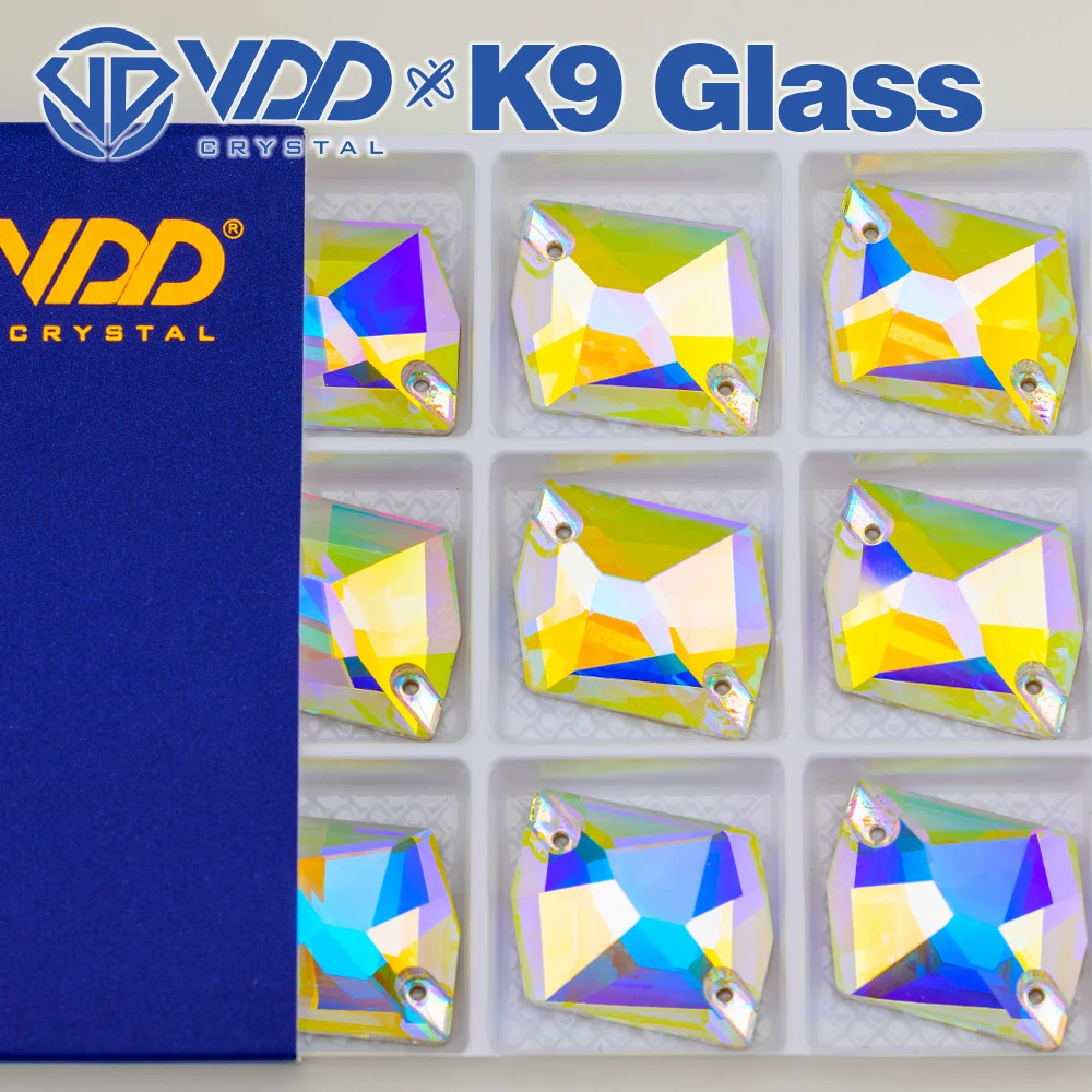 VDD Cosmic Mehrere Farben Top Qualität K9 Glas Nähen Auf Strass Kristall FlatBack Nähen Steine Für DIY Kleidung Dekorationen – Detail 5