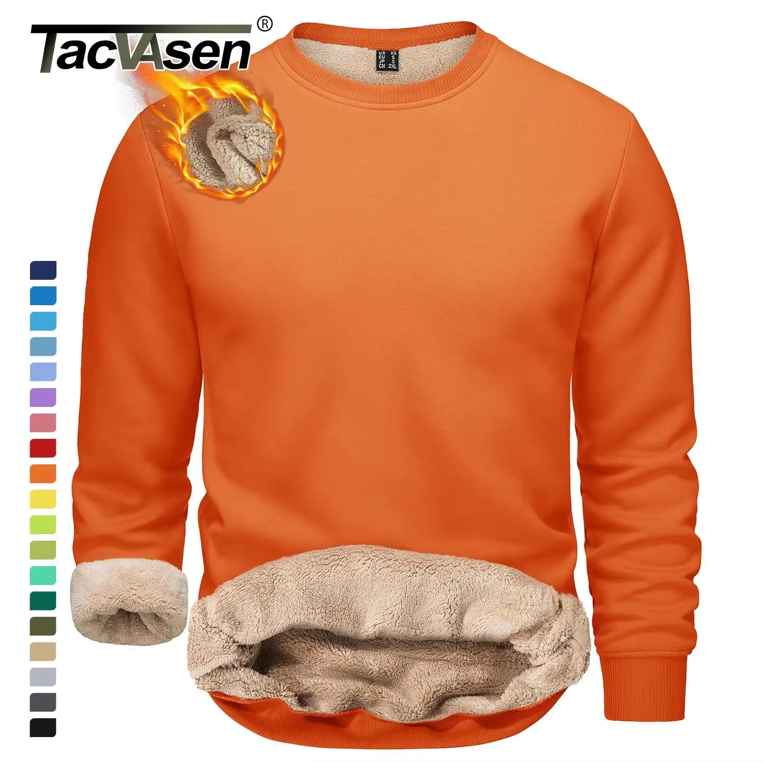 Heren T-Shirt Lange Mouw V-Hals Paars