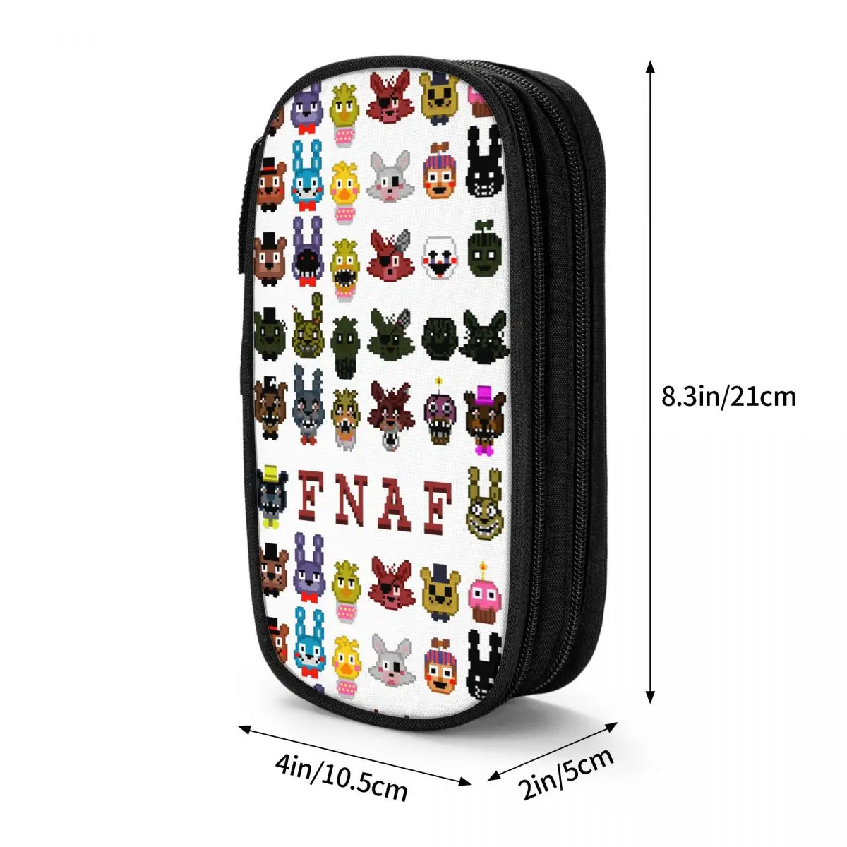 FNAF 펜 가방 여아용 연필 케이스, 대용량 학생 학교 지퍼 연필 케이스, 20 박 패션