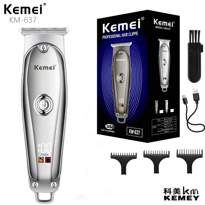 Kemei-637 Hair Trimmer For Men Beard Trimer Professional Hair Clipper Electr Razor Cutting Machine Haircut Electr Shaver