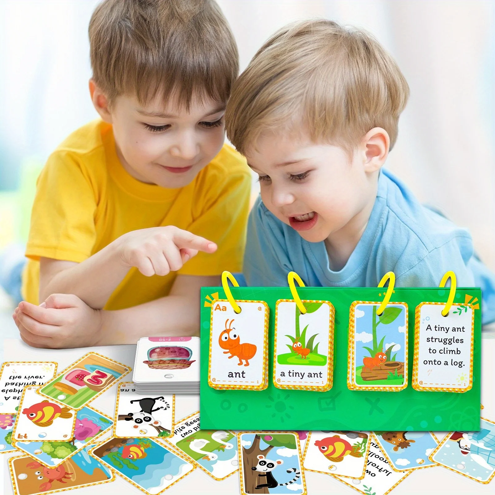 Educational Learning Toy Phrase Training Flip Chart Activity Educational Learning Tool Word Games Special Education Speech Therapy Teacher Teaching Aids