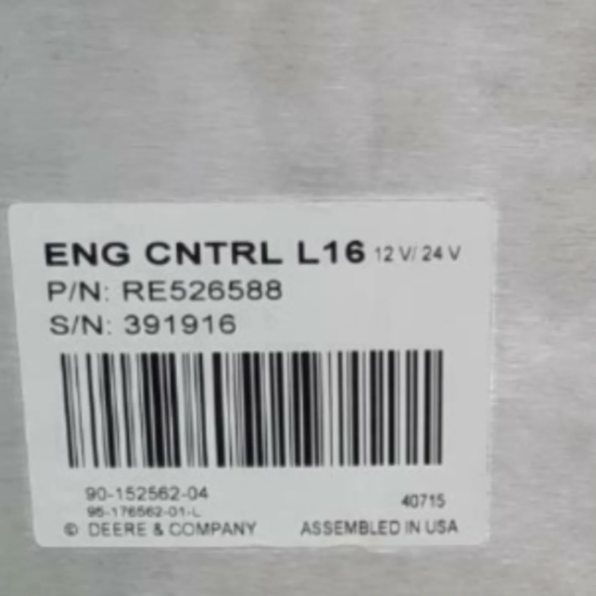 RE526588 ECU for John Deere