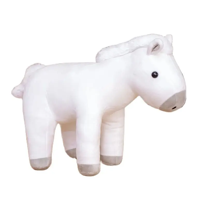 

60/80 см Kawaii Сидящая лошадь, плюшевая игрушка, мягкая новая искусственная кукла, украшение для дома