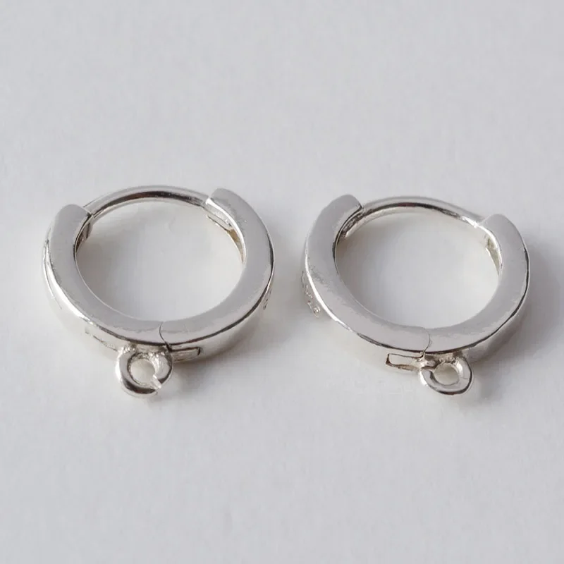 Beebeecraft 1 Scatola 50 Pezzi Risultati Per Orecchini A Leva 925 Ganci Per Orecchini A Chiusura Placcati In Argento Sterling 15.5x10mm Connettore Per - Foto 10