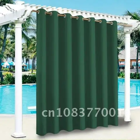 

Waterproof Outdoor Patio Curtains Extra Wide Curtain Windproof Waterproof Curtains for Porch Gazebo Pergola Canopy Shower Pool