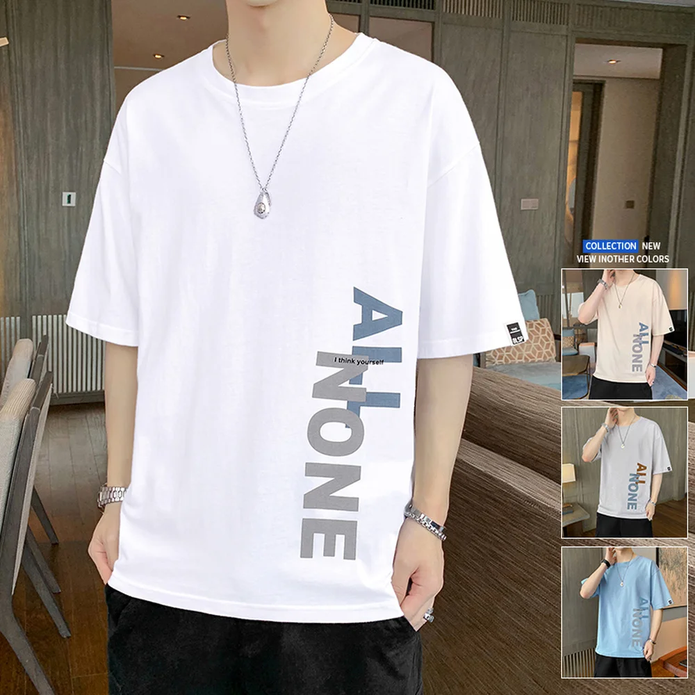 Mens Fashion Printed Oversized Loose 