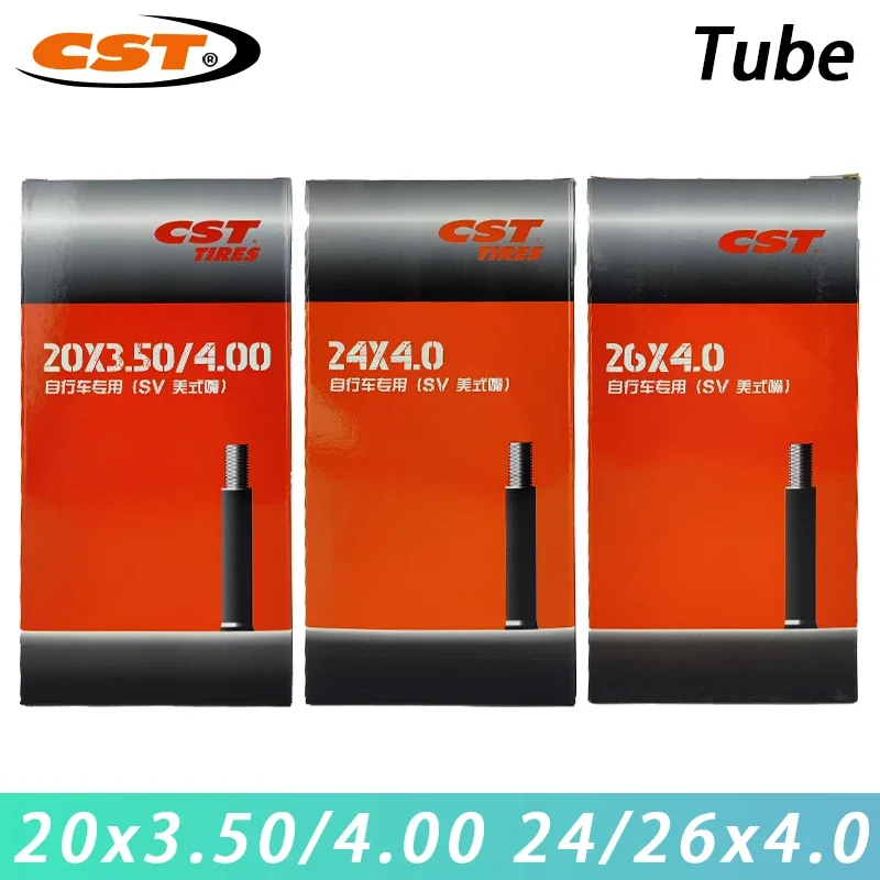 

Велосипедная внутренняя труба CST 20x50/4. 4,0. 00 24/26x, вентильная труба для 20/24/26 дюймовых толстых шин BMX MTB, велосипедные внутренние трубы, велосипедные детали