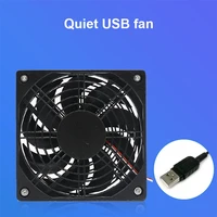 Router Fan DIY PC Cooler TV Box Wireless Cooling Silent Quiet DC 5V USB Power 120mm Fan 120x25mm 12CM W/Screws Protective Net - Image 2