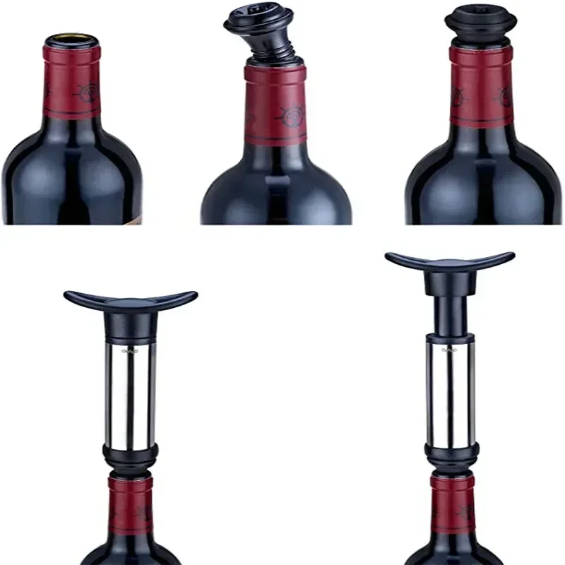 Wine Stopper Wine Stoppers Bar Household Stainless Steel Red Wine Stopper Vacuum Pump Champagne Stopper