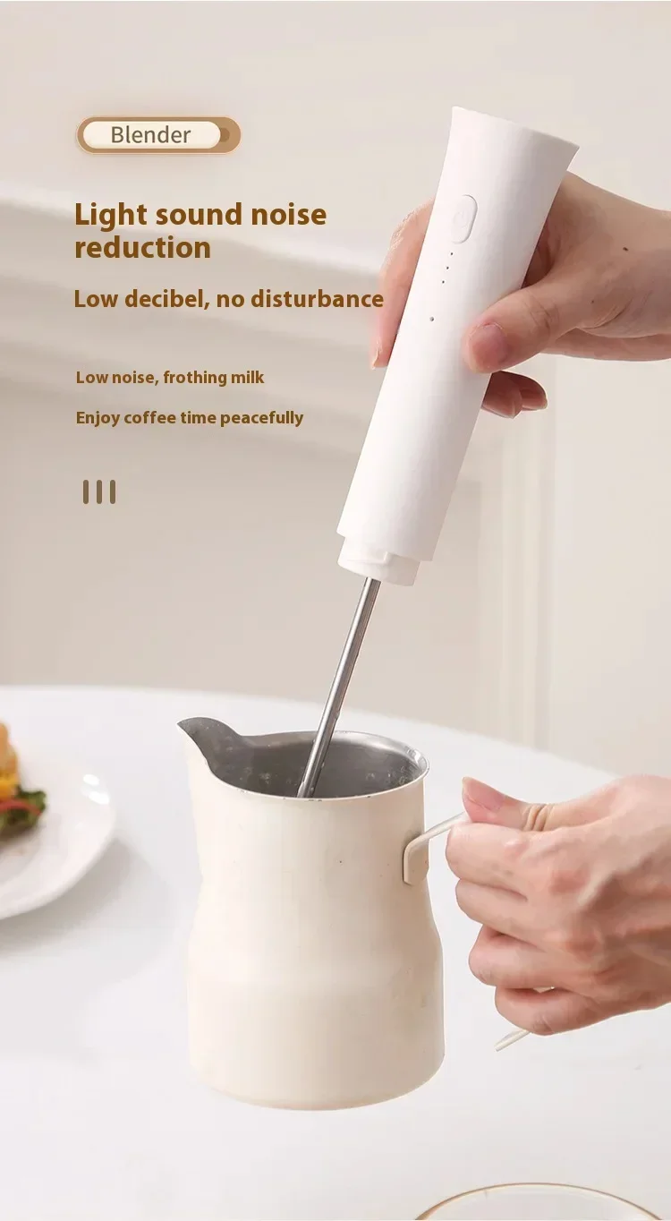 S83a78d0feea648bcac190973b40bfec7K küchexyz.de Best Price | Fast Delivery |Quality Product Multi functional handheld electric milk frother, rechargeable model, portable coffee frother, household kitchen small egg beater