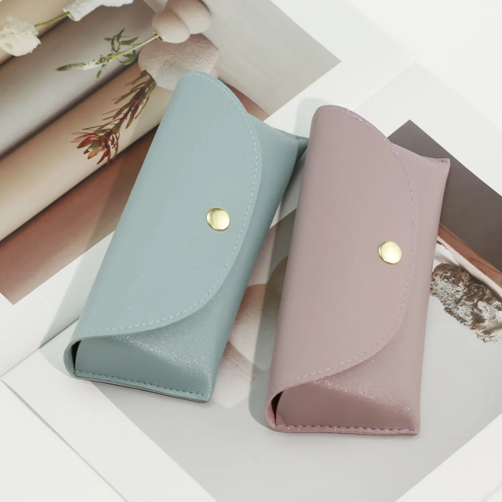 Soft Leather Glasses Case Sunglasses Holder Box Glasses Protective Bag Women Men Portable Sunglasses Boxes Eyewear Accessories