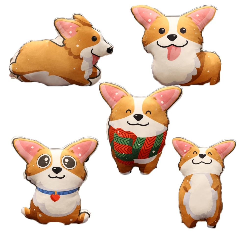 

Мягкая плюшевая игрушка Corgi 40 см, Успокаивающая искусственное животное, мягкие подарки на день рождения для подруги