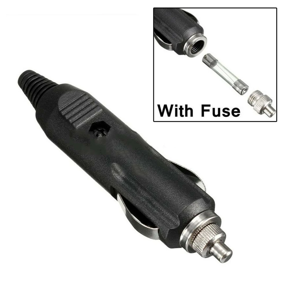 Connector Car Cigar Lighter Plugs Supplies For Vehicle Motor Heat Resistant Socket Accessory Black For Car/Van High Quality