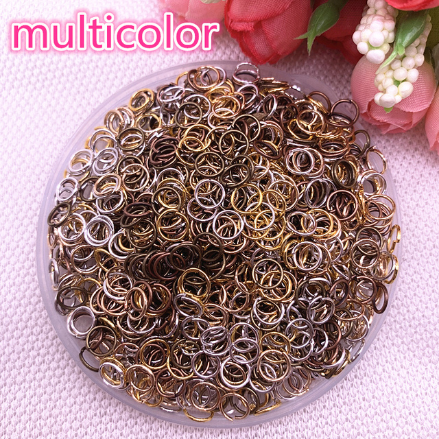 4/6/8mm Metal Open Go Rings Split Rings Connectors For Jewelry Making Findings
