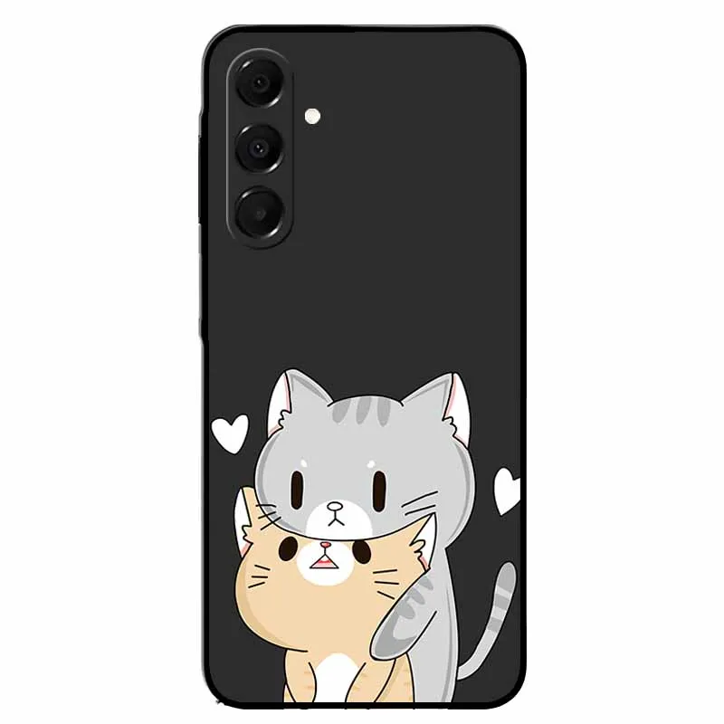 Cool Cat Cartoon Soft Case - Stylish Protective Back Cover with Animal Design
