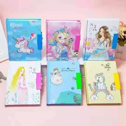Kawaii – carnet de notes avec mot de passe pour enfants, carnet de notes créatif avec serrure, fournitures scolaires et de bureau, couleur aléatoire 