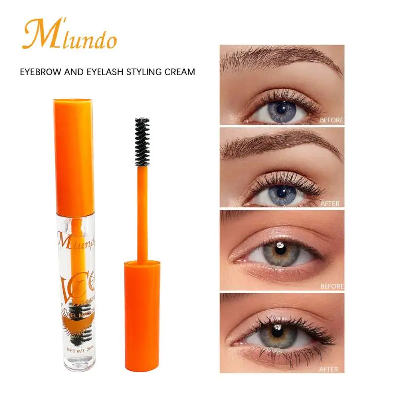 Transparente sobrancelha cílios estilo creme fino natural sobrancelha estilo gel duradouro grosso rímel à prova dwaterproof água líquido cílios maquiagem 17