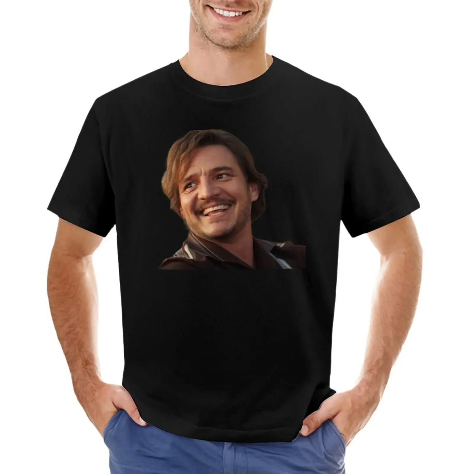 

Pedro Pascal Meme T-shirt funnys cute tops t shirts for men cotton