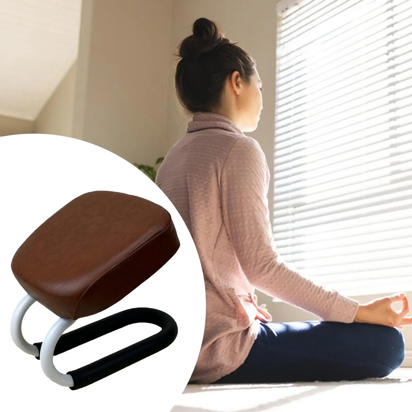 Kneeling Meditation Stool Multifunctional Birthday Gift Lightweight Comfortable Seat for Studio Praying Home Yoga Kneeler