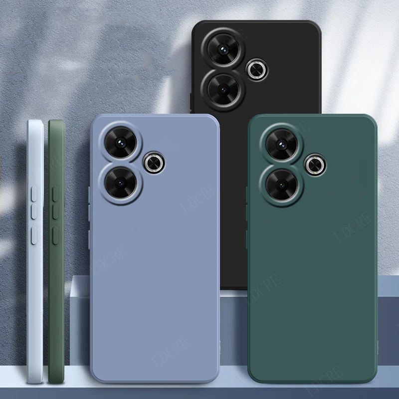 Shockproof Original Liquid Silicone Phone Case Cover - Soft TPU Bumper Back