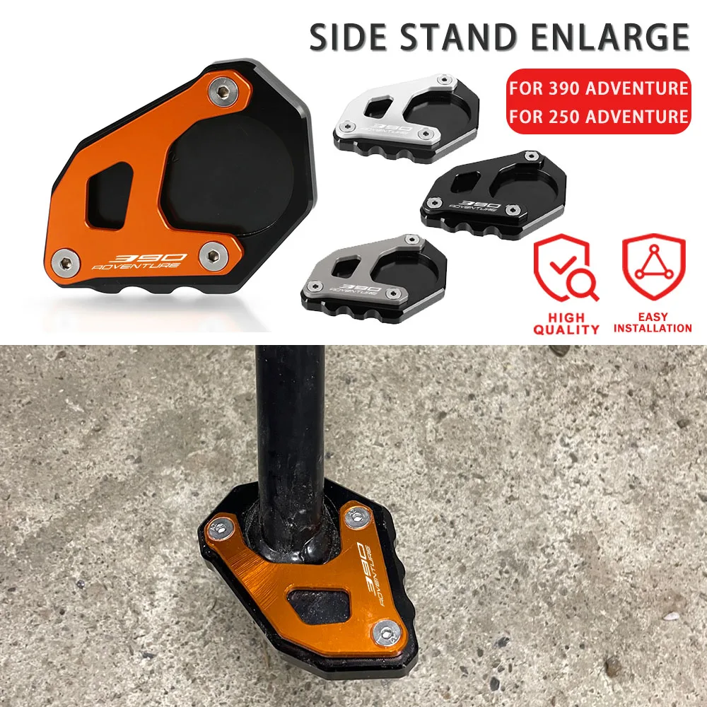 

FOR KTM 390 ADV 250 390 Adventure 2019 2020 2021 2022 2023 Kickstand Side Stand Enlarger Extension Enlarger Pate Pad Accessories
