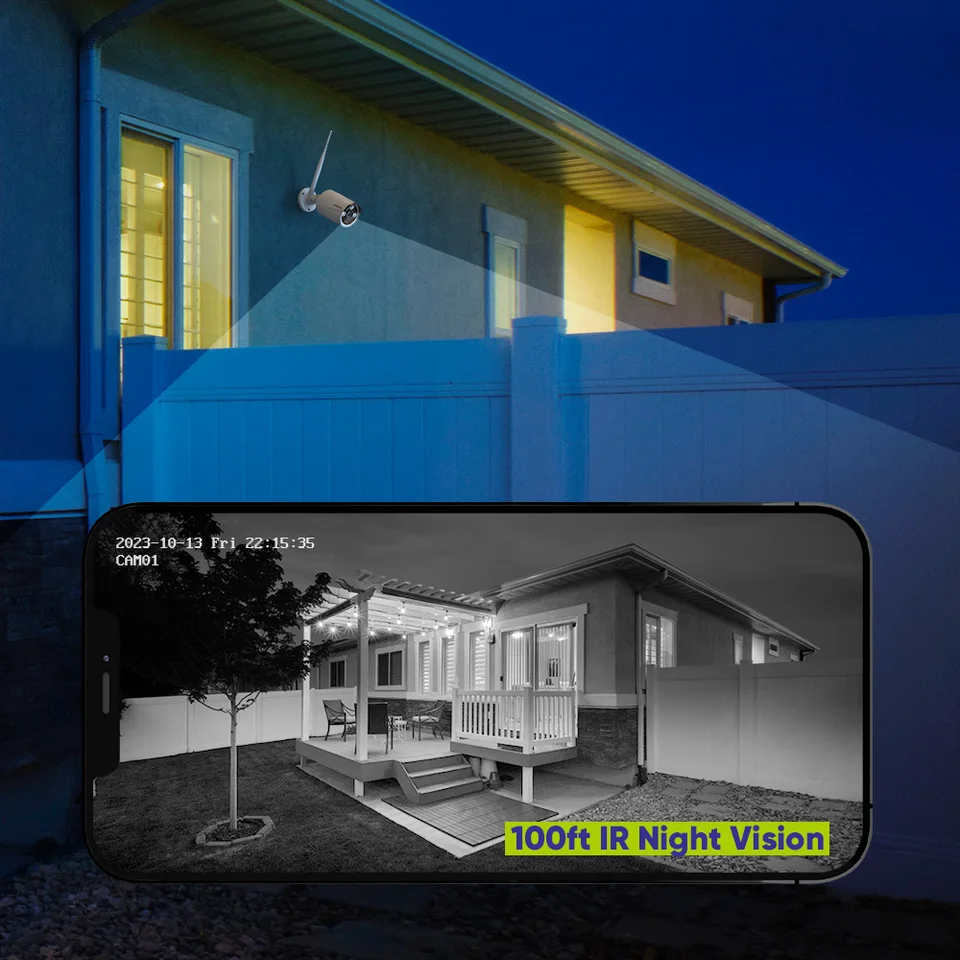 SANNCE 5MP Wireless Outdoor Security Camera System