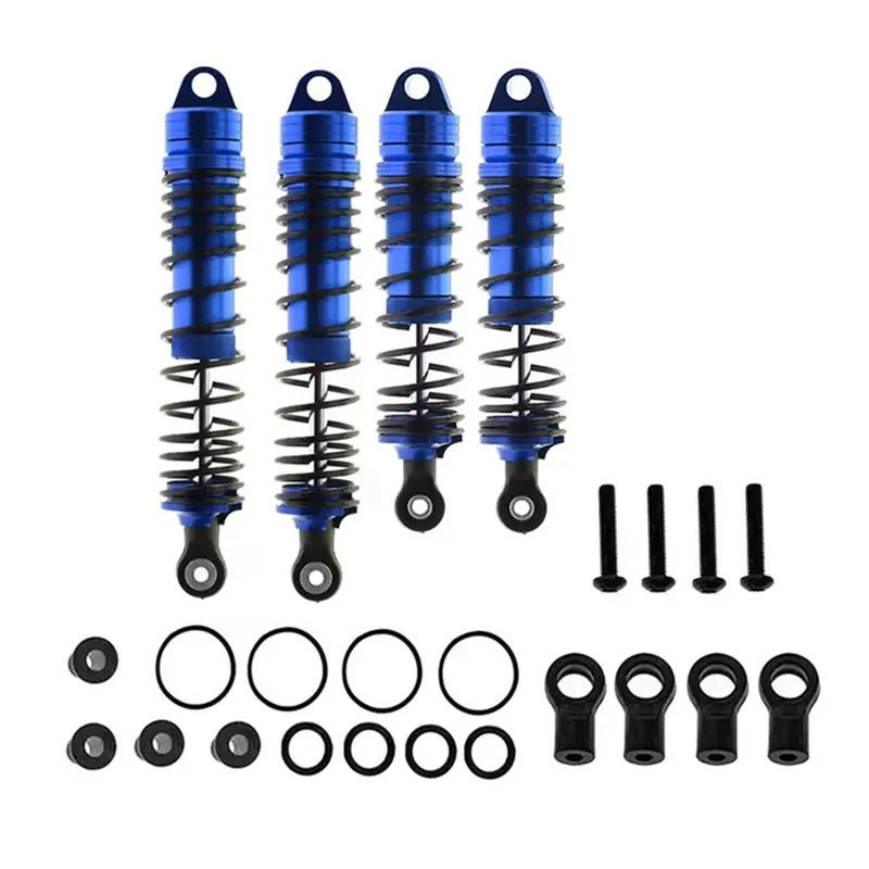 Traxxas 1/10 슬래시 스케일 4X4 2WD RC 자동차용 알루미늄 합금 충격 흡수 장치 세트- Rustler Stampede 업그레이드용 전면 및 후면