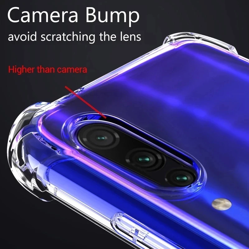 Transparent Shockproof Silicone Phone Case - Durable and Stylish Protective Cover