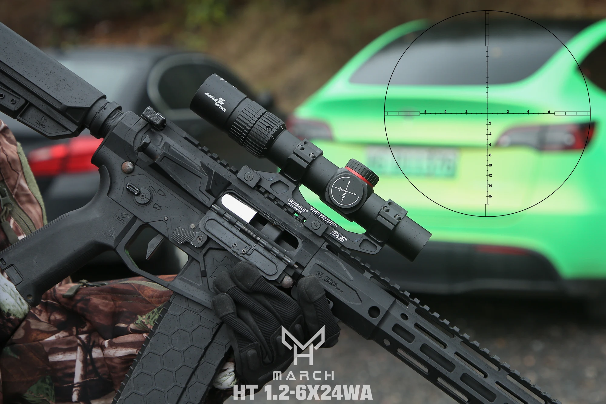 MARCHHKReticleTacticalOpticalHT126X24WASightGreenRedRifle