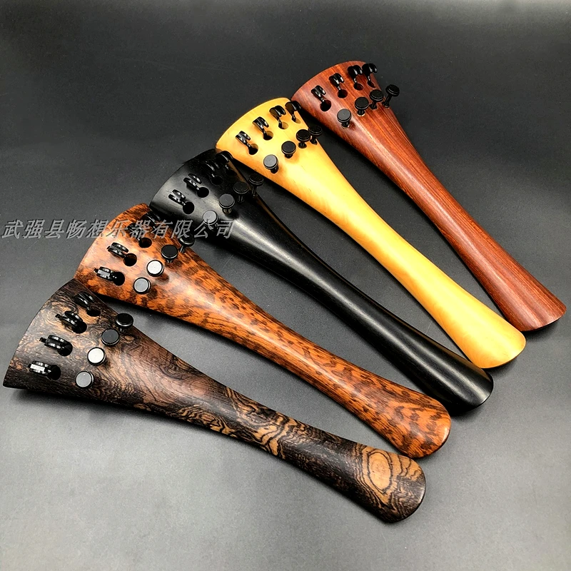 1pcs Hand-made 4/4 Cello Tailpiece Accessories parts fittings ebony/rosewood/Ox horn wood /boxwood tailpiece&Fine tuners cello support parts