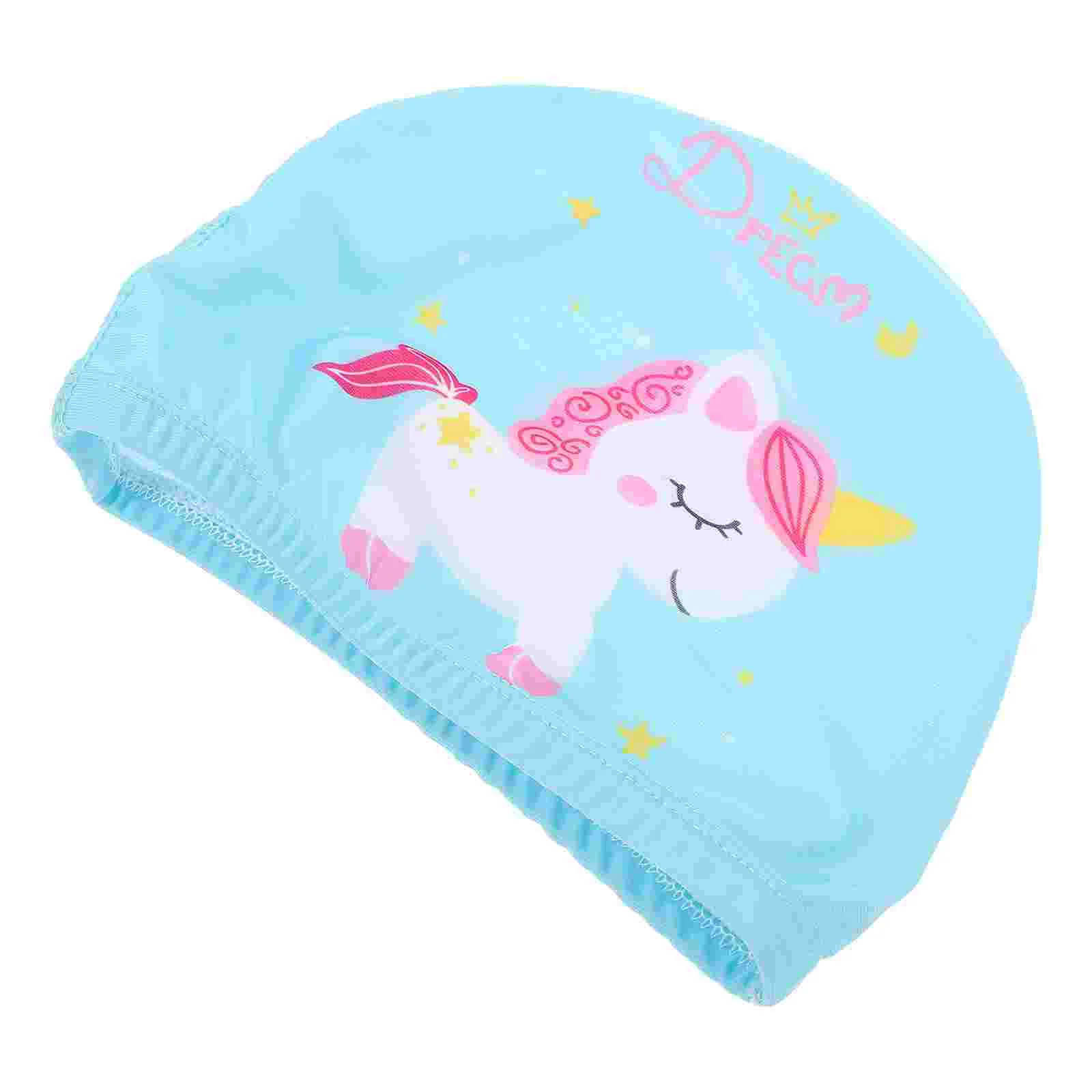 

Ear Children's Swimming Cap Toddler Shower Comfortable Hat Nylon Cartoon Design
