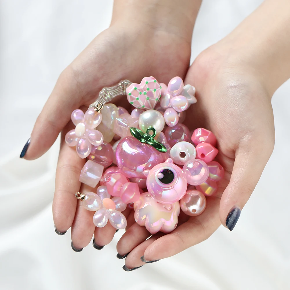 20grams 12~50mm Acrylic Mixed Beads 2