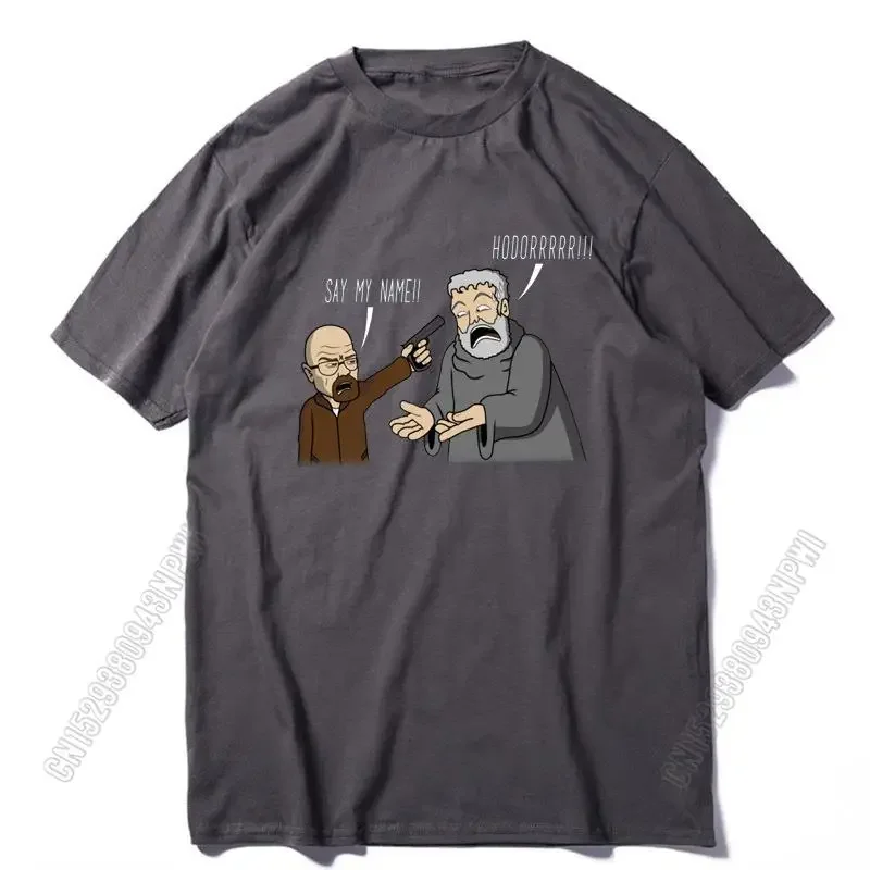 

2022 хлопок, крутая забавная Мужская футболка с принтом, повседневные мужские футболки с графическим дизайном Hodor