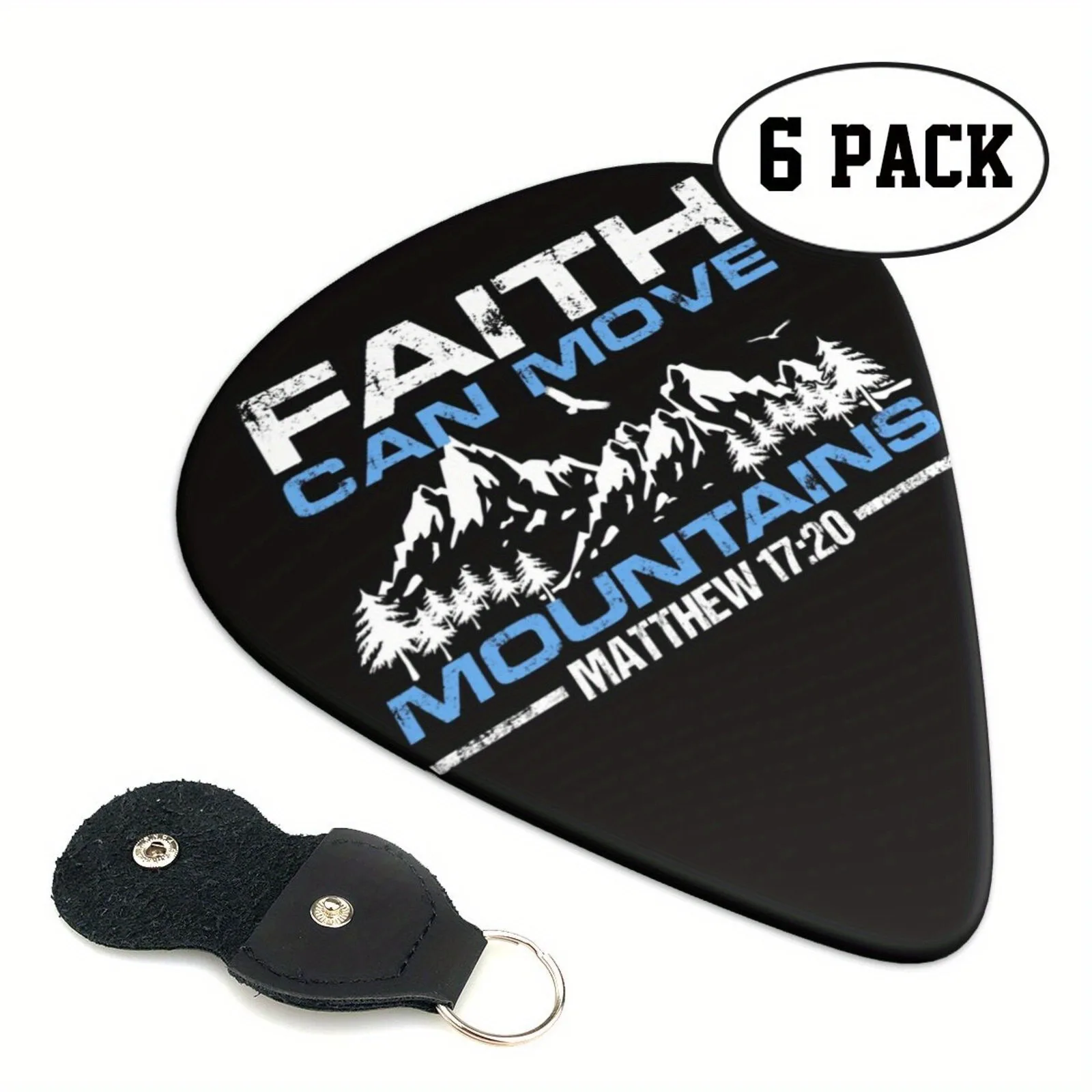 6packs Guitar Picks Double-sided Printed Folk Ukulele