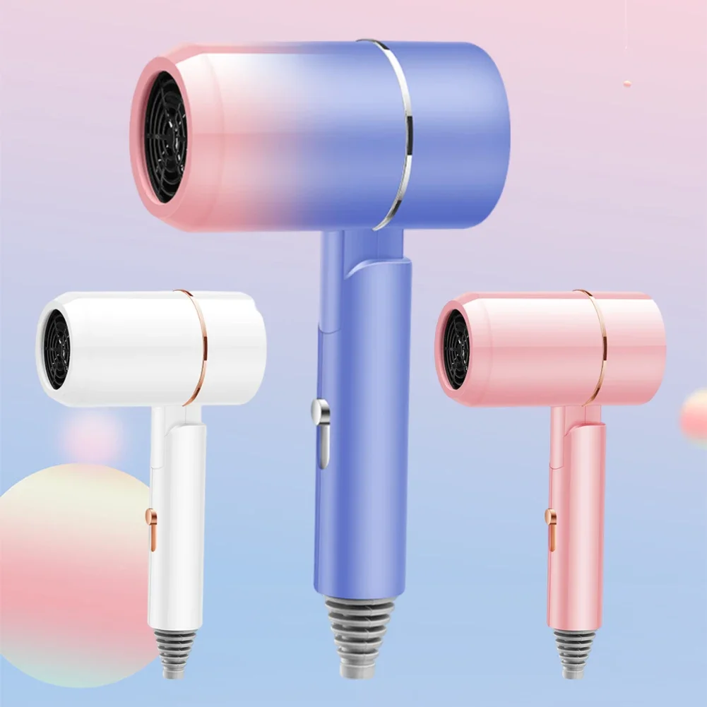 550W Mini Folding Hairdryer With Carrying Bag Hot Air Anion Hair Care for Home Travel Hair Dryer Dormitory Blow Drier 220V-240V