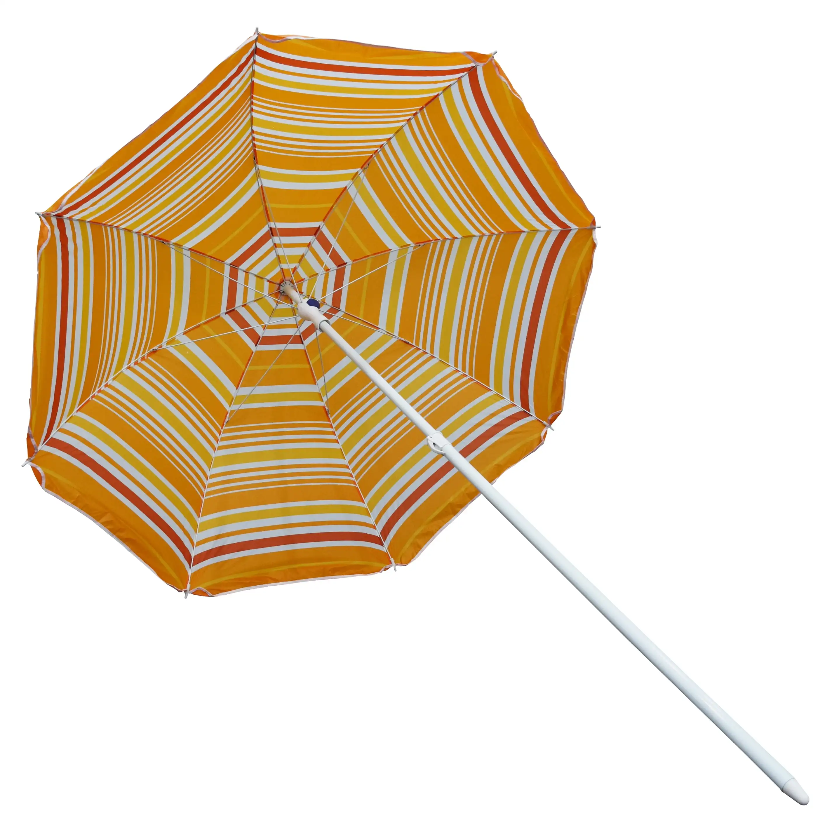 

Astella 6' Beach Umbrella with Nylon Printed Stripes in Orange Mango