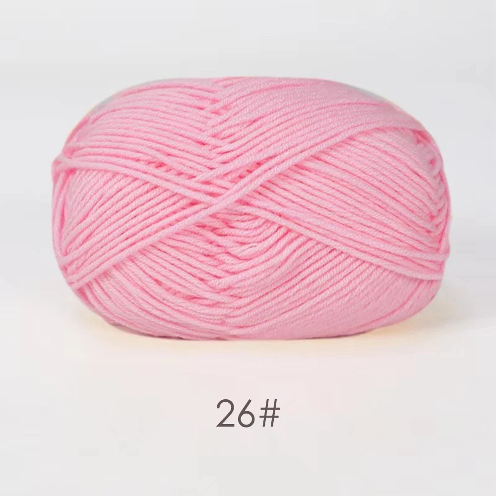 Luxurious Soft Milk Cotton Yarn Pack for Knitting and Crochet Projects - 5PCS, Total 250g