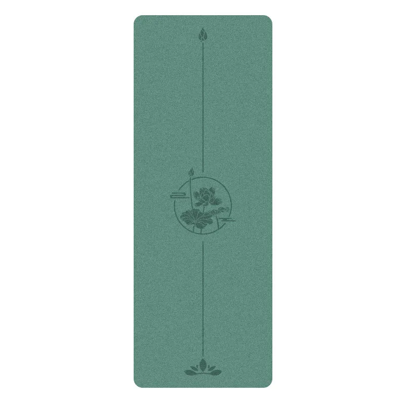 Lezyan Pu 천연 고무 요가 매트, 내마모성 미끄럼 방지, 쉬운 관리, 안티 압력 주름 방지, 두꺼운 피트니스 운동 체조