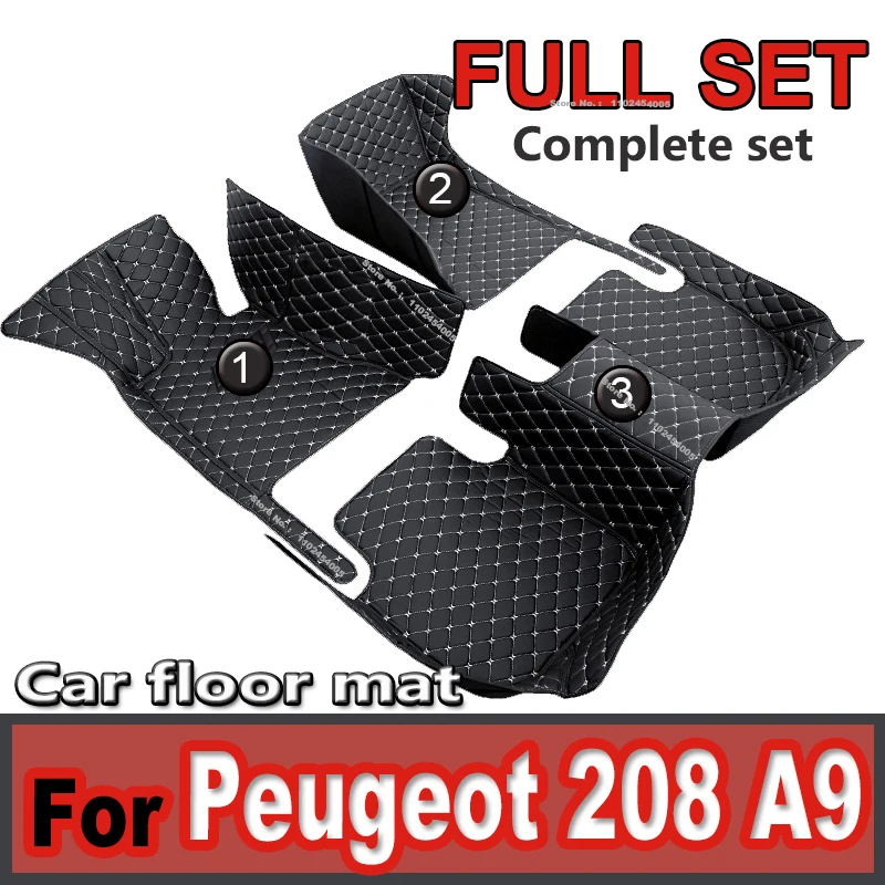 

Автомобильные коврики для Peugeot 208 A9 2012 ~ 2018, детали интерьера, автомобильные аксессуары, ковер